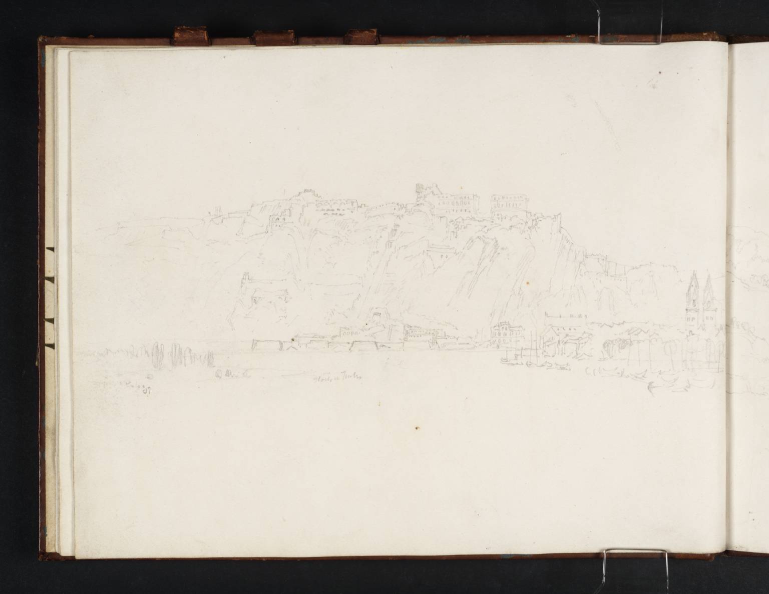 Ehrenbreitstein and the Mosel Waterfront at Coblenz, from the Bridge