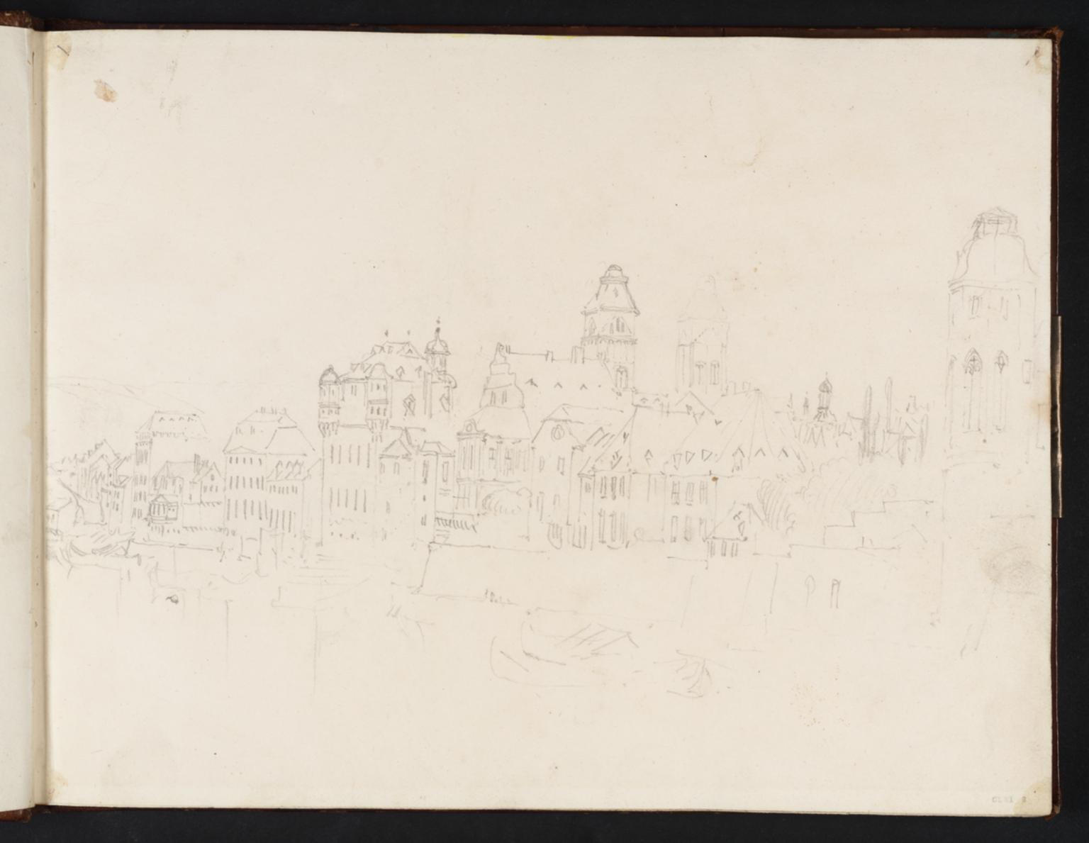 Ehrenbreitstein and the Mosel Waterfront at Coblenz, from the Bridge
