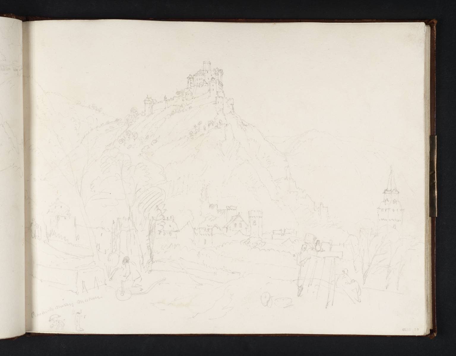 The Marxburg and Braubach, from the Lahnstein Road