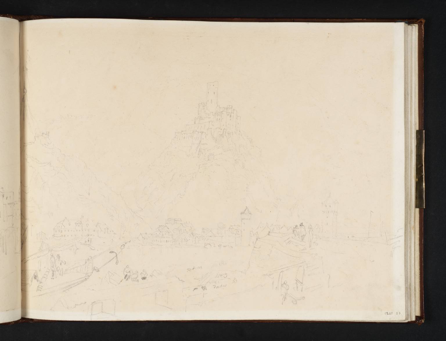 St Goarhausen and Burg Katz from the Riverside at St Goar