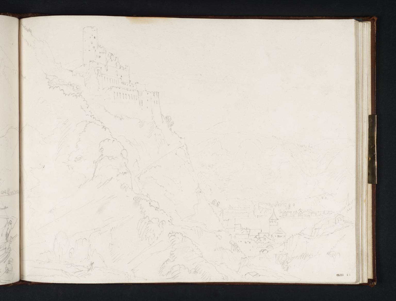 Burg Katz, St Goarhausen, and a Glimpse of the Rhine Gorge and St Goar, from the Forstbachtal