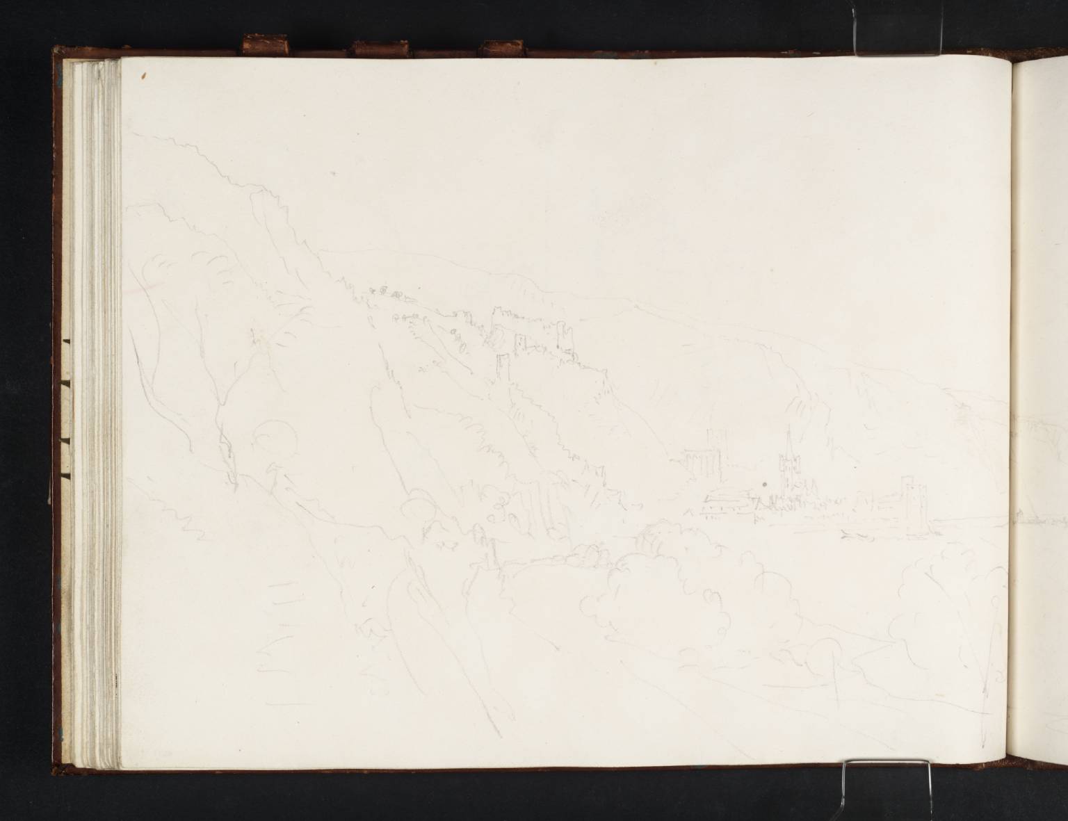 Bacharach and Burg Stahleck, with Burg Gutenfels Seen in the Distance on the East Bank, Looking Downstream from the West Bank South of Bacharach