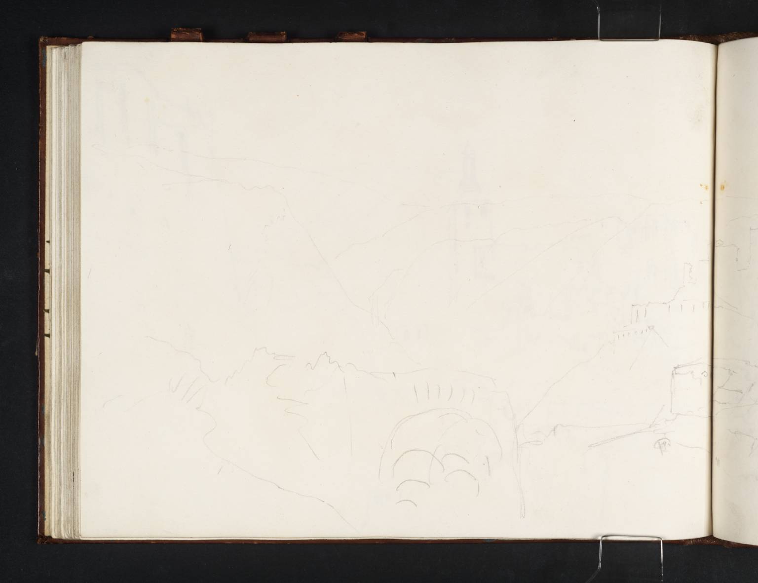 Burg Rheinfels, Looking towards the Rhine Gorge from the West