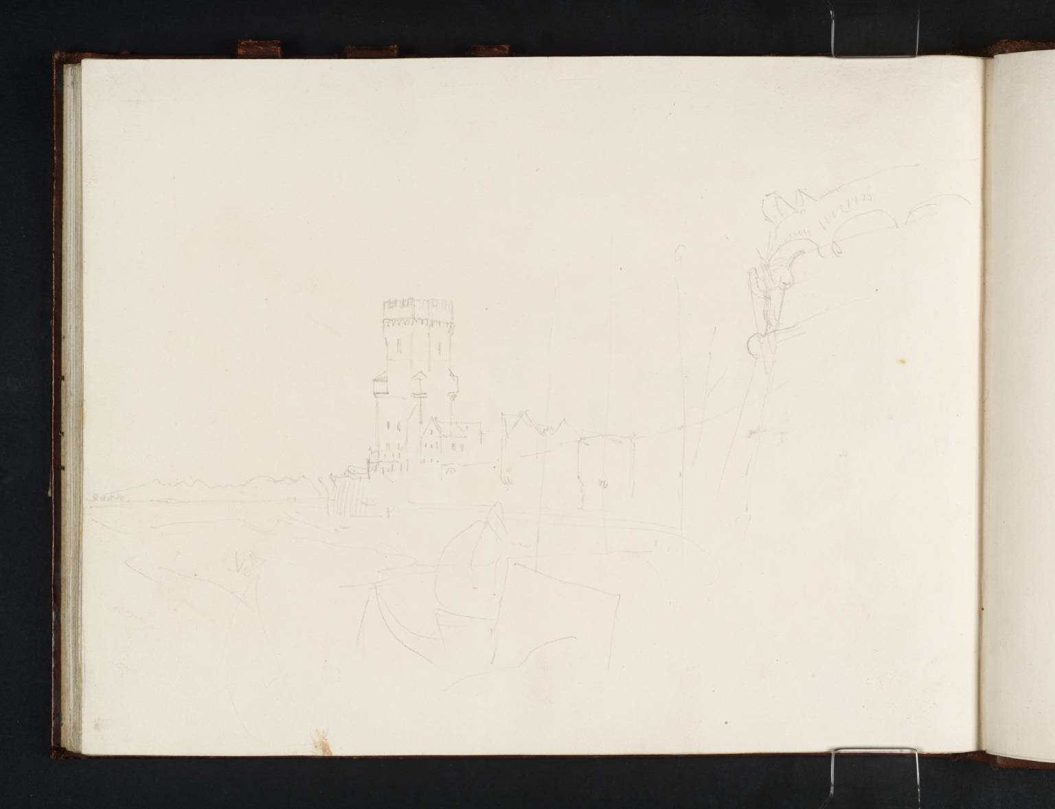 The Bayenturm, Cologne, Looking Upstream to the Seven Hills