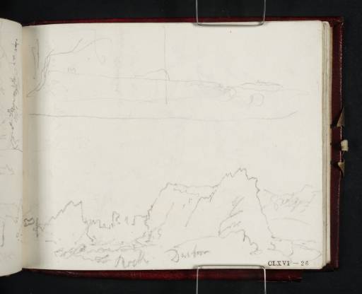 Joseph Mallord William Turner, ‘Rocks off the Coast of Dunbar; the Bass Rock’ 1818
