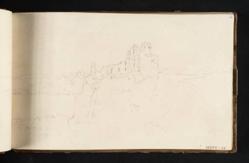 Joseph Mallord William Turner, ‘Tantallon Castle and Seacliff House’ 1818