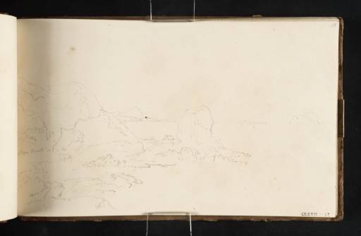 Joseph Mallord William Turner, ‘Rocks on the Coast: Canty Bay’ 1818