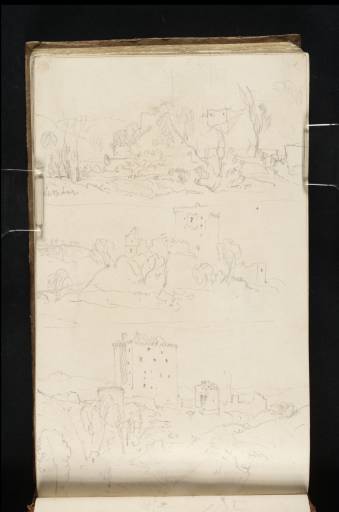 Joseph Mallord William Turner, ‘Three Sketches of Borthwick Castle’ 1818