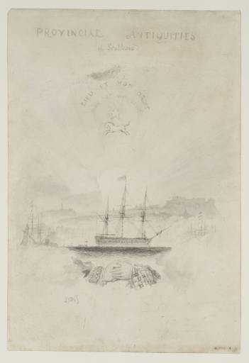 Joseph Mallord William Turner, ‘Frontispiece to Volume Two of The Provincial Antiquities and Picturesque Scenery of Scotland’ c.1822-5