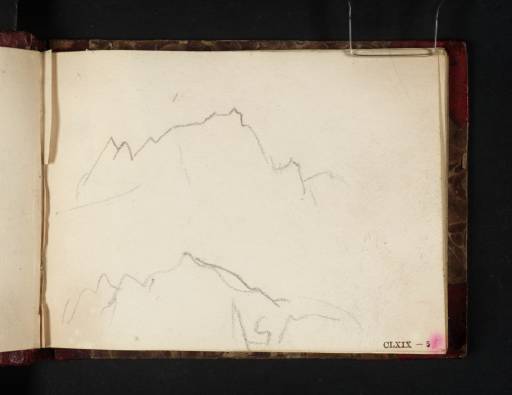 Joseph Mallord William Turner, ‘Profiles of Hills or Mountains’ c.1817-19