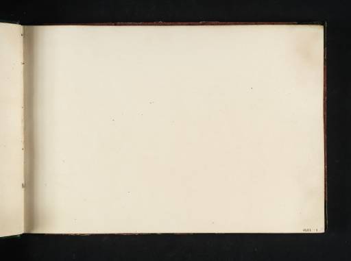 Joseph Mallord William Turner, ‘Blank’ c.1818-20 (Blank right-hand page of sketchbook)