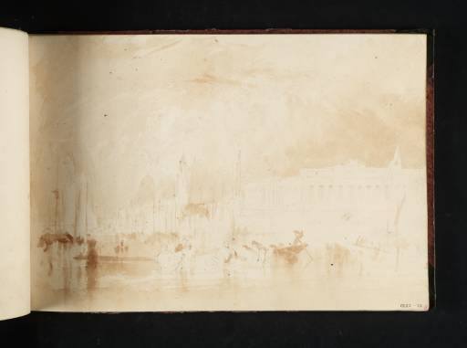 Joseph Mallord William Turner, ‘The Pool of London, with the Custom House’ c.1820