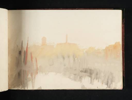 Joseph Mallord William Turner, ‘Colour Sketch, Perhaps a View Near London Bridge’ c.1820