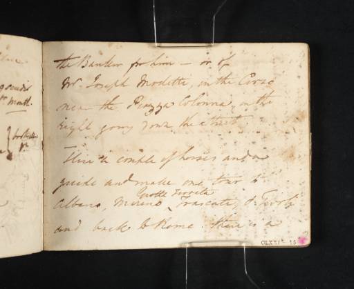 Joseph Mallord William Turner, ‘Notes by James Hakewill on Travelling in Italy’ 1819