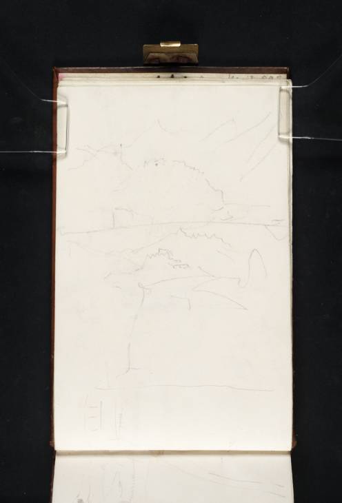 Joseph Mallord William Turner, ‘Two Views of Mountains in ?Savoy; and Part of a Sketch of the River Seine at St-Cloud’ 1819