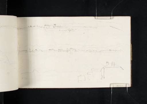 Joseph Mallord William Turner, ‘Three Sketches; Including Two Views on the River Saône between Mâcon and Trévoux’ 1819