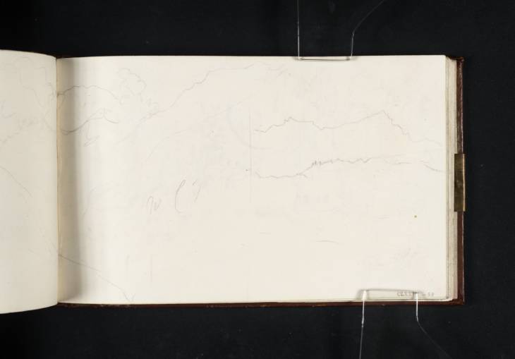 Joseph Mallord William Turner, ‘?Part of a View of the Road to the Pass of Mont Cenis; and Mountains’ 1819