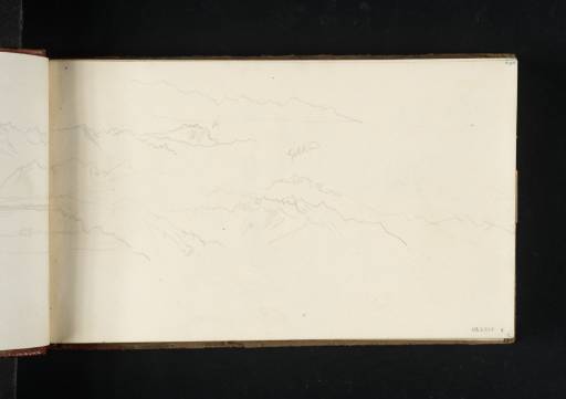 Joseph Mallord William Turner, ‘Part of a Distant View of ?Susa, and Sketches of the Alps’ 1819