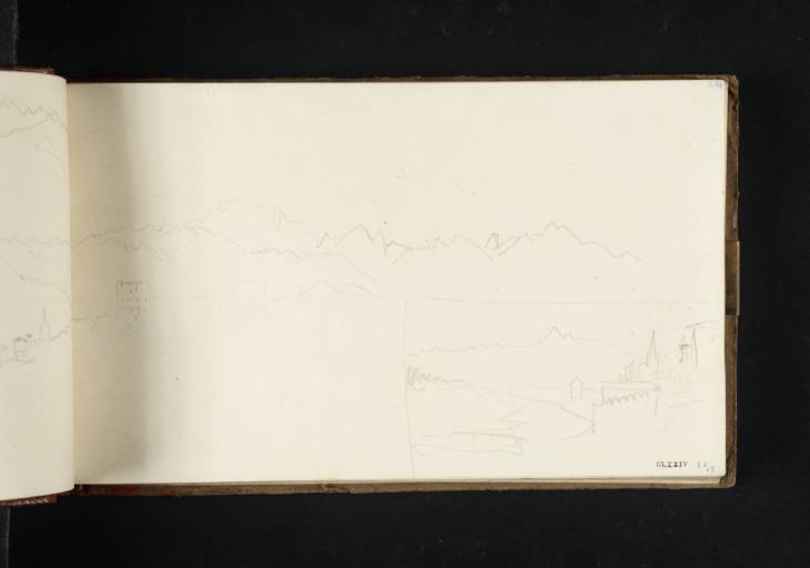 Joseph Mallord William Turner, ‘Two Distant Views of Moncalieri, from the East’ 1819