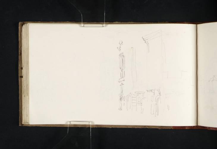 Joseph Mallord William Turner, ‘Study of Part of the Façade of Palazzo Madama, Turin’ 1819