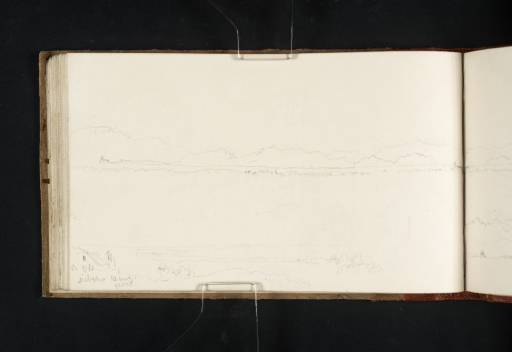 Joseph Mallord William Turner, ‘Sketches from the Road between Turin and Bofflora; One with Distant Alps’ 1819