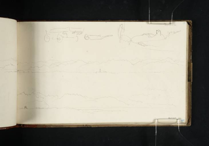 Joseph Mallord William Turner, ‘Sketches from the Road between Turin and Boffalora; Two with Distant Alps’ 1819