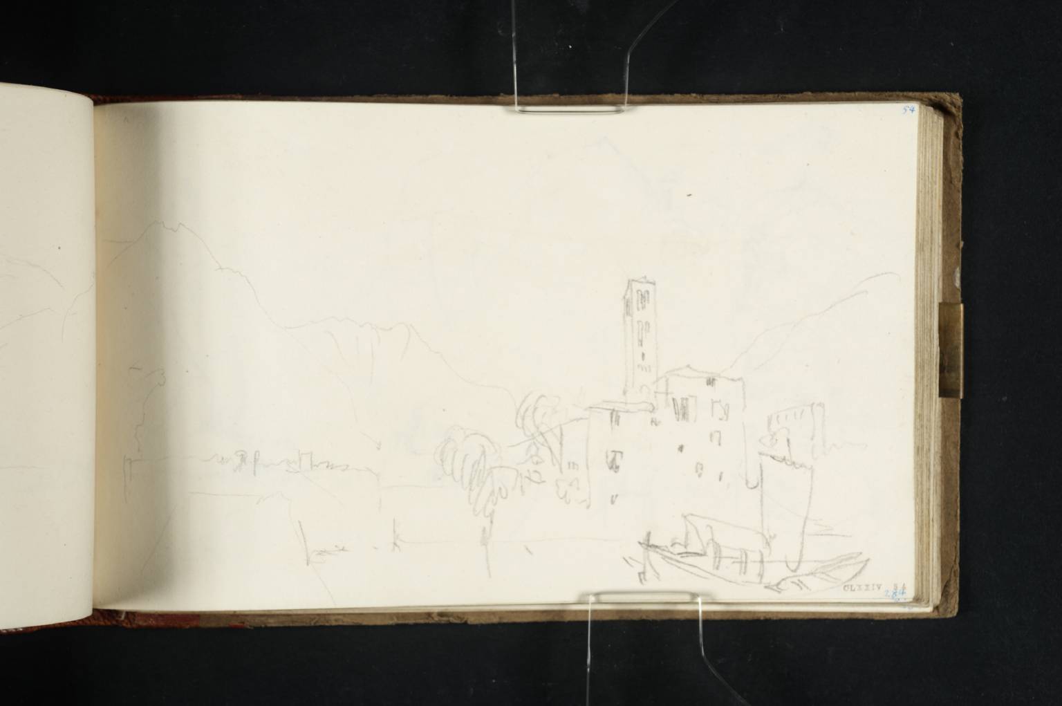 View on Lake Como; Church of Santi Quirico e Giulitta, Carate Urio