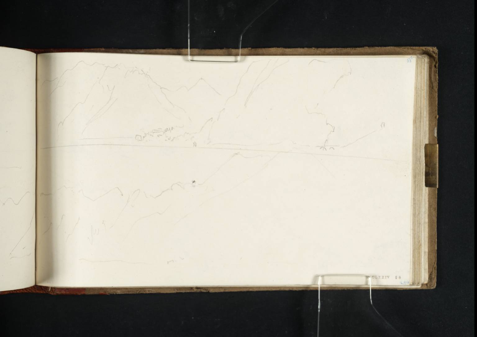 Two Sketches of Lake Como; Including One of the ?Waterfall near Colonno