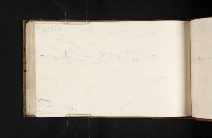 Joseph Mallord William Turner, ‘Two Views of Lake Como; Including One of Sala Comacina, Campo and the Balbianello Peninsula’ 1819