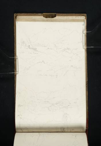 Joseph Mallord William Turner, ‘Four Sketches of Lake Piano, from the Road Between Menaggio and Porlezza’ 1819