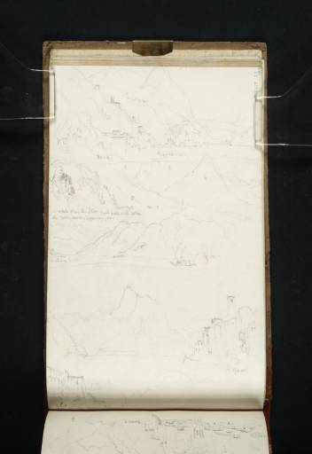 Joseph Mallord William Turner, ‘Five Sketches on Lake Lugano; Including Views of Oria, Albogasio, and Gandria’ 1819