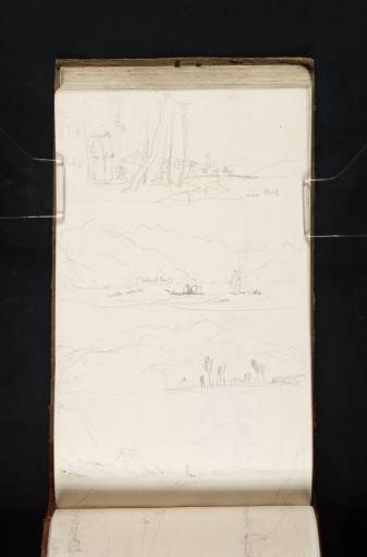 Joseph Mallord William Turner, ‘Four Views on Lake Maggiore; Including Luino, the Castelli Cannero and the Rocca di Caldé’ 1819