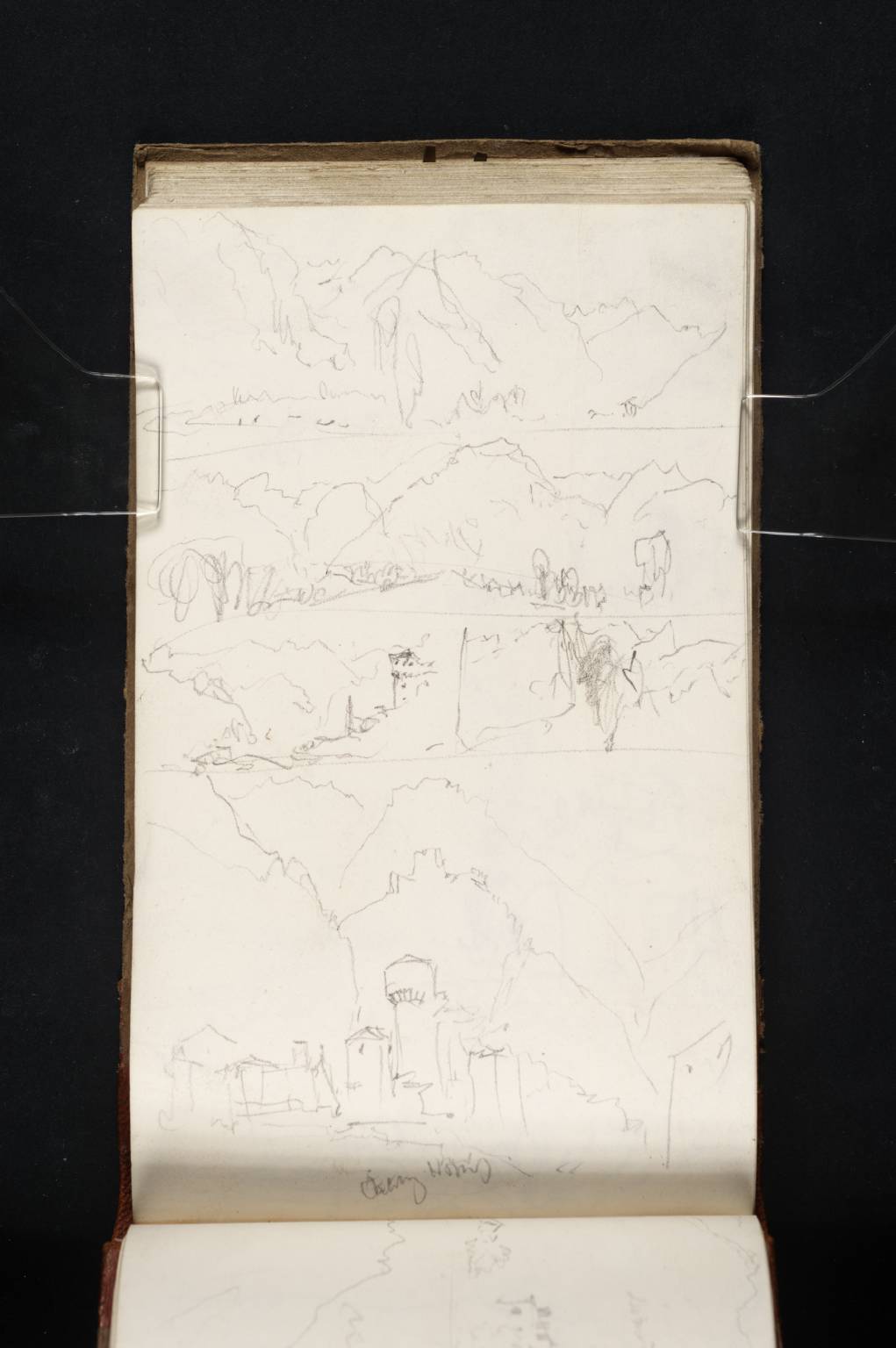 Five Sketches of Views from the Simplon Road; Including One of Vogogna