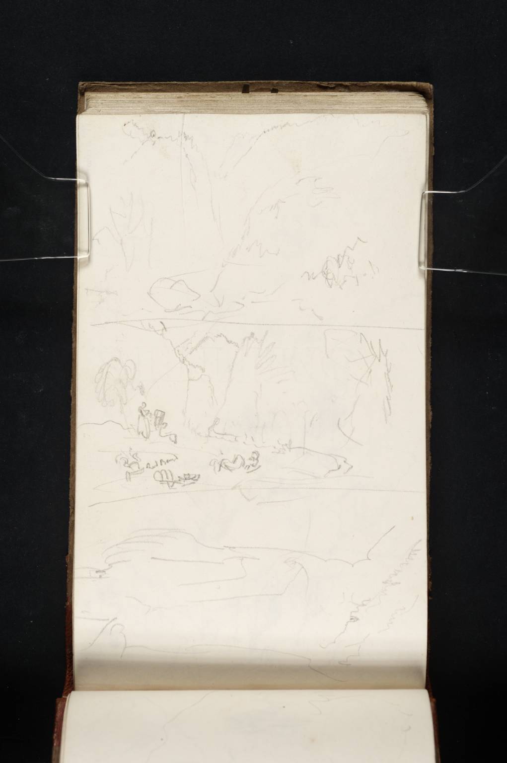 Three Sketches of Val Divedro, on the Road to the Simplon Pass