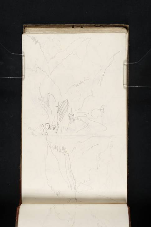 Joseph Mallord William Turner, ‘Two Sketches of the Gondo Ravine’ 1819