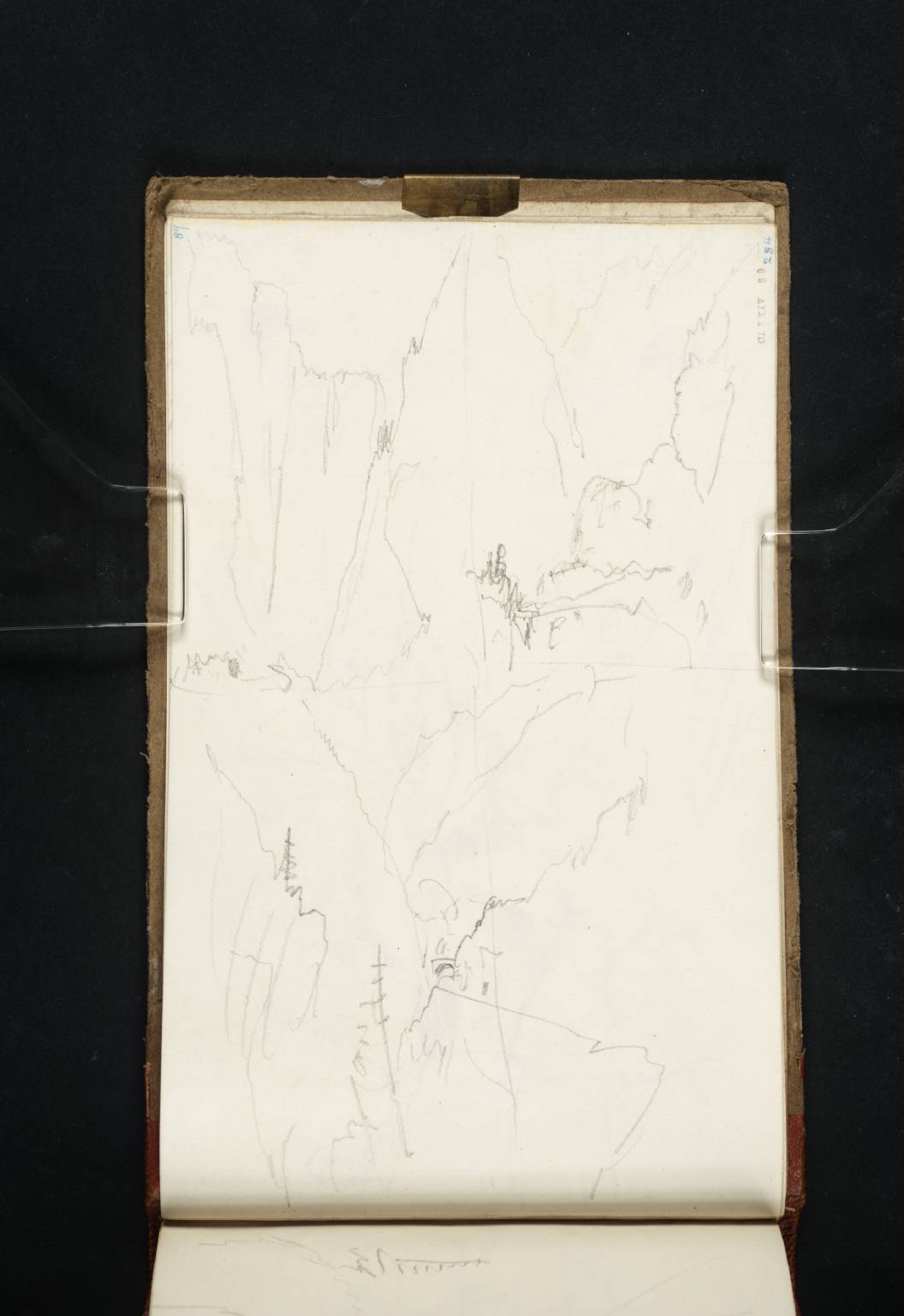 Three Sketches of the Approach to the Gallery of Gondo, from the East