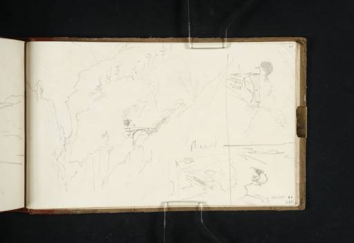 Joseph Mallord William Turner, ‘Four Sketches of the Gallery of Gondo’ 1819