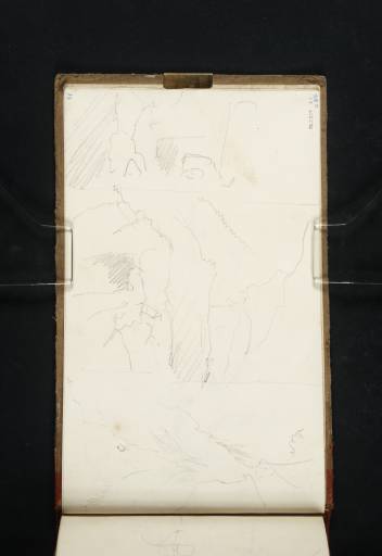 Joseph Mallord William Turner, ‘?Two Sketches Inside the Gallery of Gondo; and Part of a View of Ponte Alto’ 1819