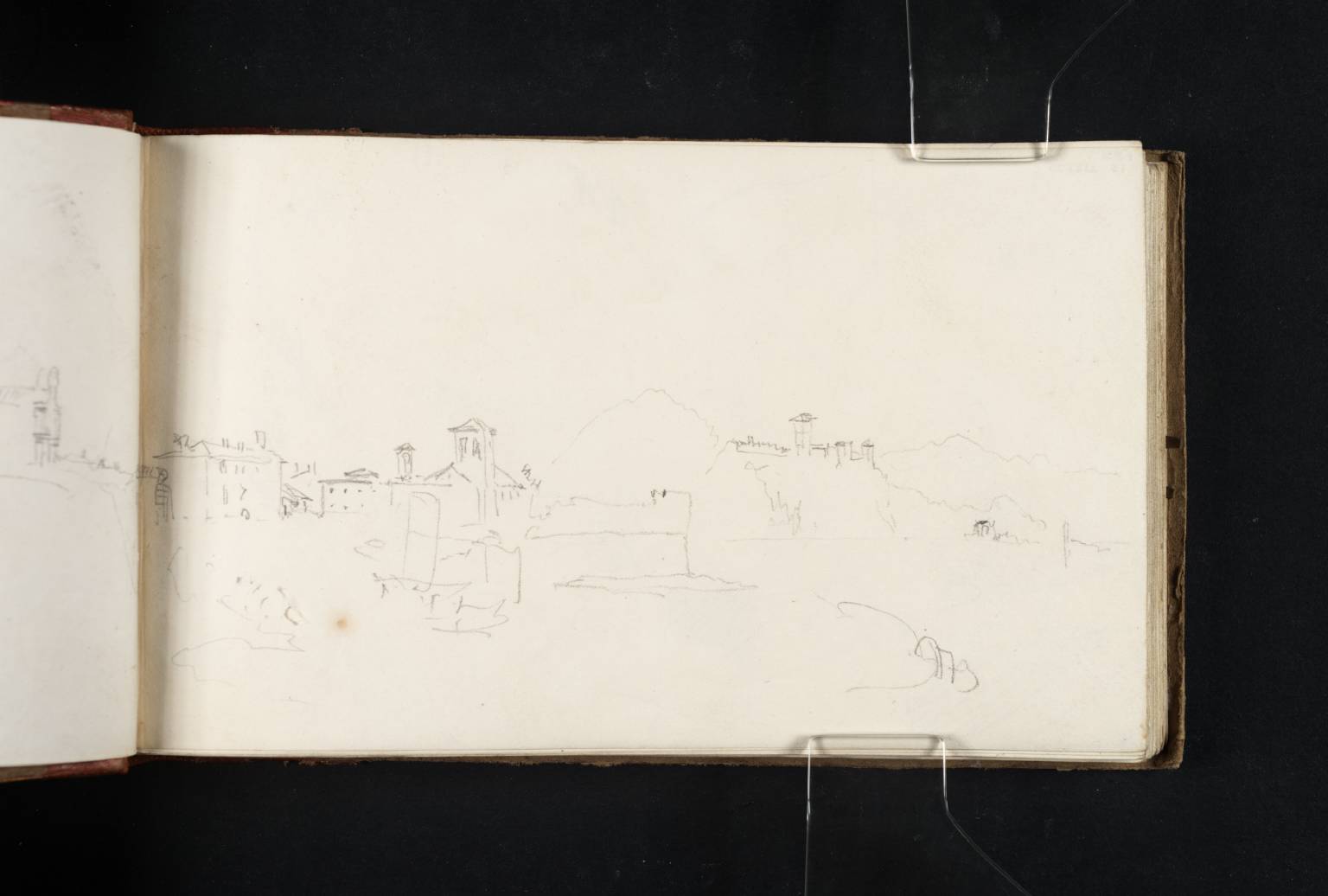 Arona and the Rocca di Angera, from the South