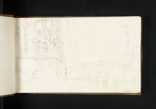 Joseph Mallord William Turner, ‘The North-West Corner of Milan Cathedral, Looking South’ 1819