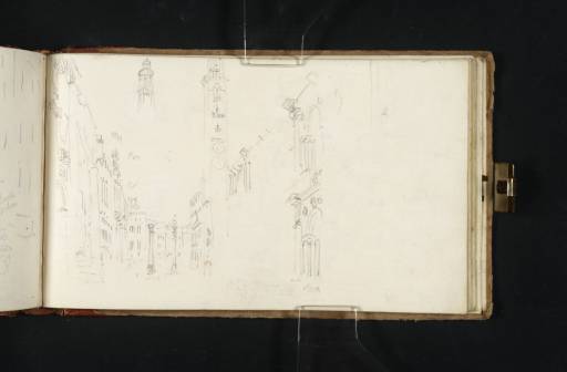 Joseph Mallord William Turner, ‘The Piazza dei Signori, Vicenza, with the Basilica Palladiana, Torre Bissara and Loggia del Capitano’ 1819
