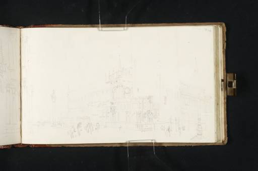 Joseph Mallord William Turner, ‘The Basilica of San Marco (St Mark's), Venice, with the Piazzetta Beyond and the Campanile and Biblioteca Marciana (Libreria Sansoviniana) Opposite’ 1819