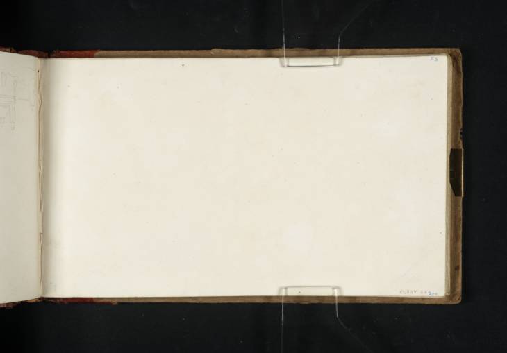 Joseph Mallord William Turner, ‘Blank’ 1819 (Blank right-hand page of sketchbook)