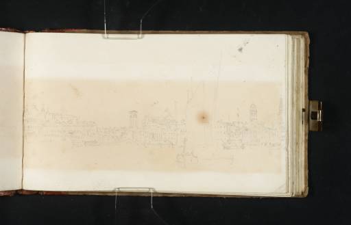 Joseph Mallord William Turner, ‘Part of a Panoramic View from the Bacino, Venice: The Riva degli Schiavoni with the Domes of San Marco (St Mark's) and Santa Maria della Pietà’ 1819