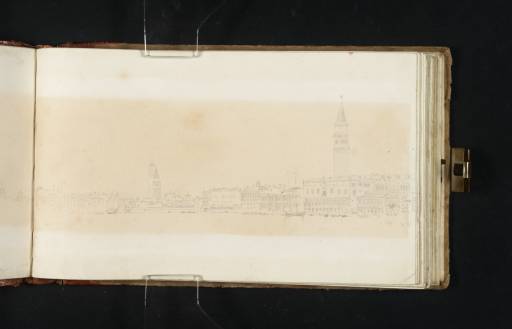 Joseph Mallord William Turner, ‘Part of a Panoramic View from the Bacino, Venice: The Entrance to the Grand Canal, Campanili of San Stefano, San Moisè and San Marco (St Mark's) and the Palazzo Ducale (Doge's Palace)’ 1819