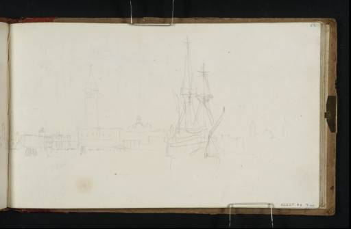 Joseph Mallord William Turner, ‘The Bacino, Venice, from the Canale di San Marco, with San Giorgio Maggiore, Santa Maria della Salute and the Campanile of San Marco (St Mark's)’ 1819