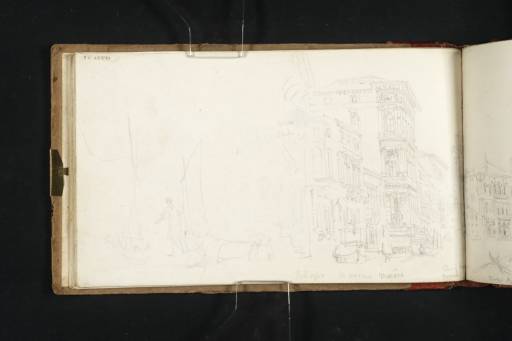 Joseph Mallord William Turner, ‘The South-West Bend of the Grand Canal, Venice, with the Ca' Rezzonico, Palazzi Balbi, Morolin, Grassi and Malipiero, and Church of San Samuele’ 1819