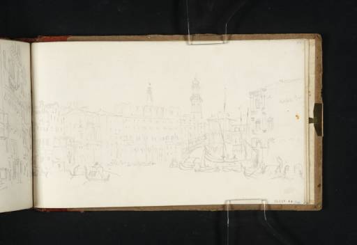 Joseph Mallord William Turner, ‘The Grand Canal, Venice, with the Fondaco dei Tedeschi and Rialto Bridge in the Distance’ 1819