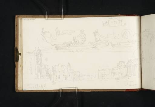 Joseph Mallord William Turner, ‘The Grand Canal, Venice, with the Churches of the Scalzi and San Simeone Piccolo; Studies of Boats and Figures’ 1819