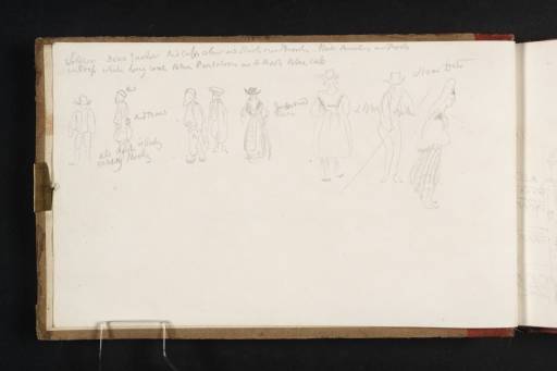 Joseph Mallord William Turner, ‘Figure Studies Including Women in Traditional Italian Costume’ 1819
